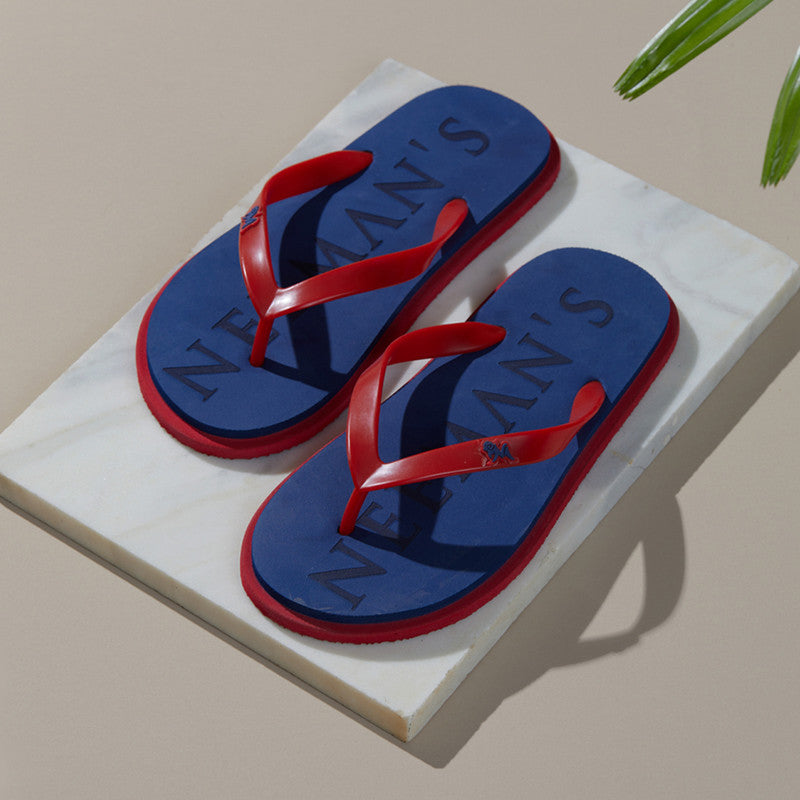 Neeman's Eco Classic Slippers | Blue & Red | Lightweight