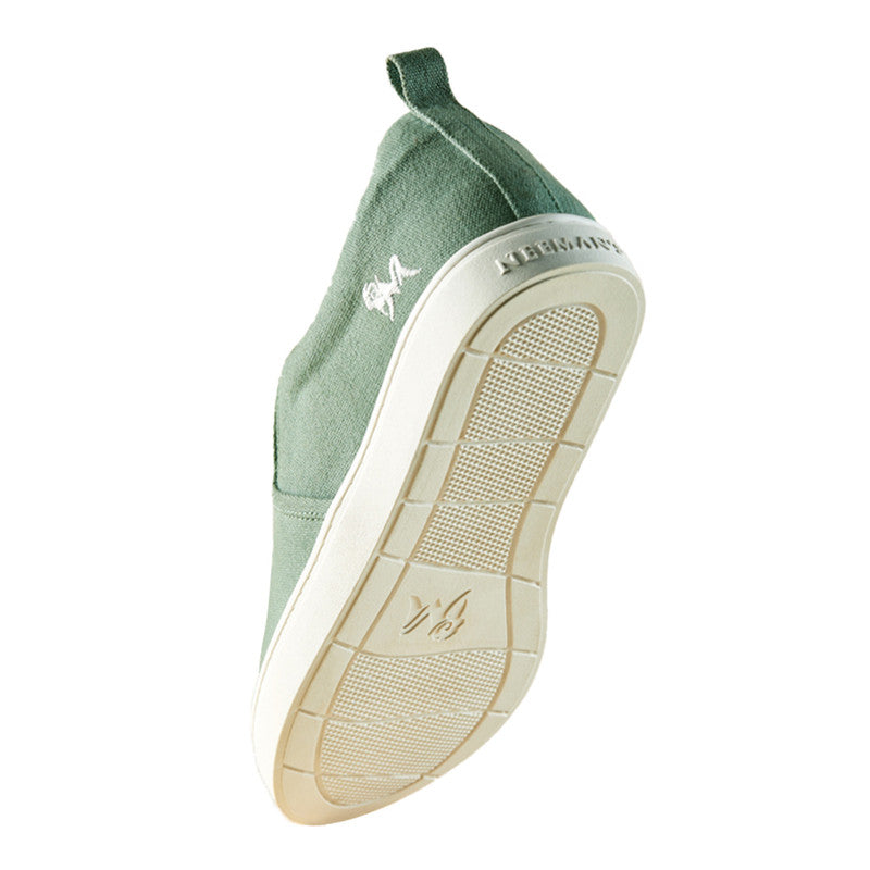 Neeman's Classic Slip-On Shoes for Men | Light Green | Organic Cotton | Comfortable & Light-Weight