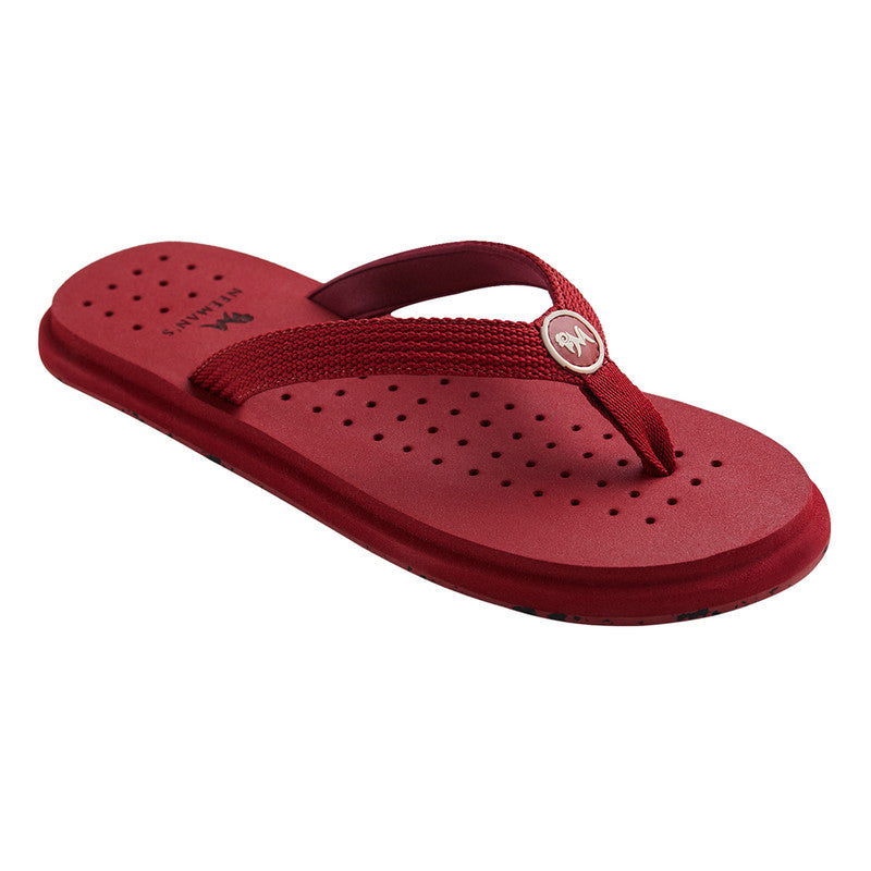 Neeman's Eco Flip Flops for Men | Coal Maroon