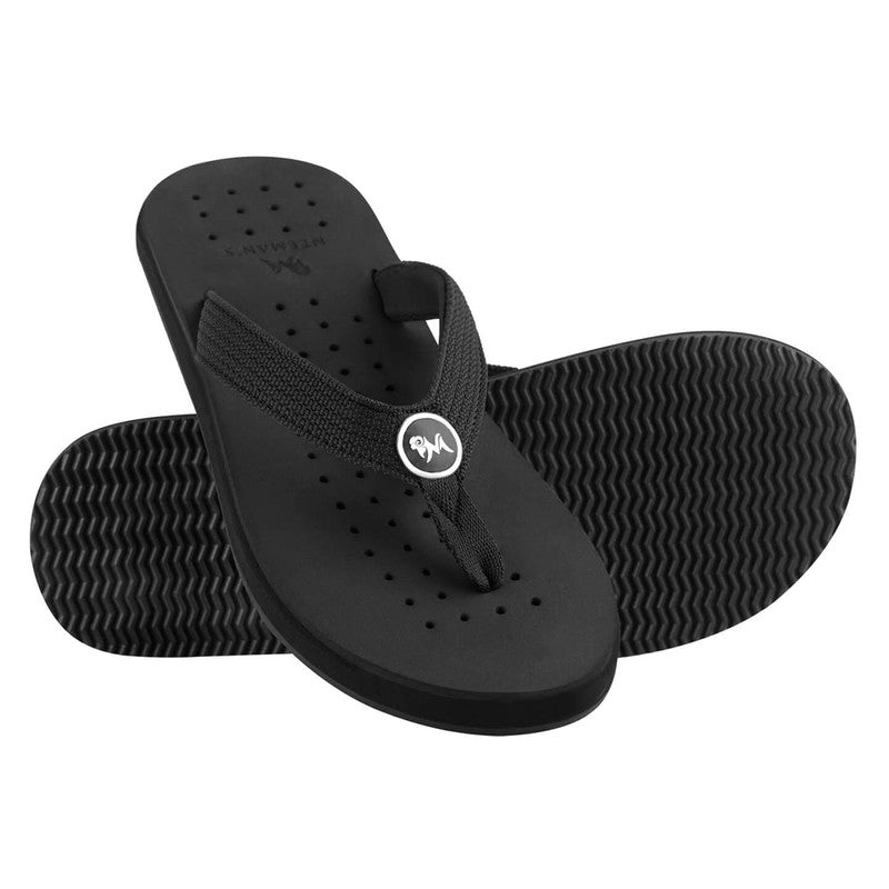 Neeman's Eco Flip Flops for Men | Coal Black