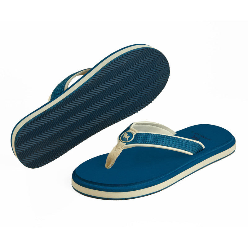 Neeman's Eco Fluffy Flip Flops | Blue | Soft & Comfortable