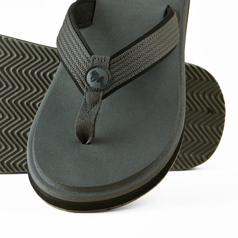 Neeman's Eco Fluffy Flip Flops | Grey | Soft & Comfortable