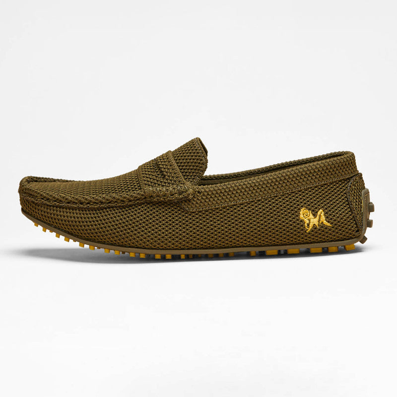 Neeman's Knitted Loafers for Men | Olive