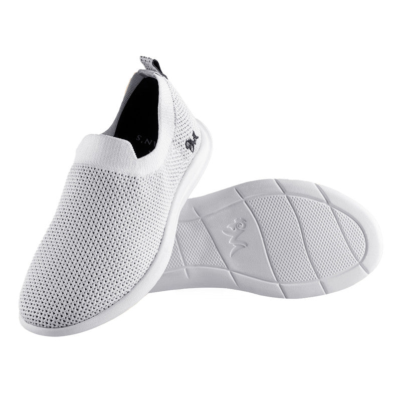 Neeman's Slip-On Casual Shoes for Men | White | Padded Insole