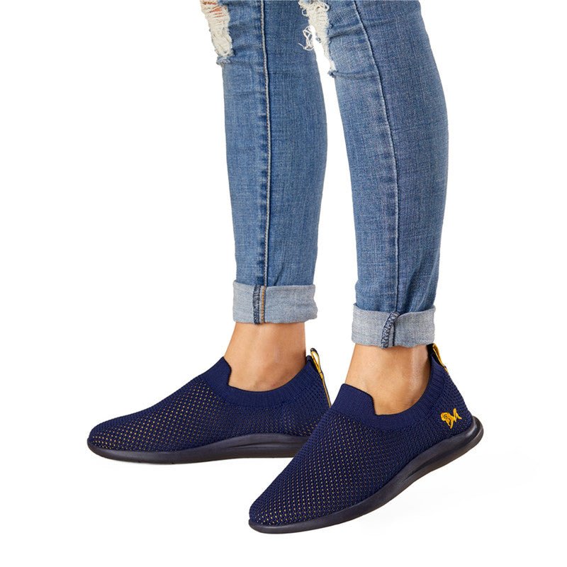 Neeman's Slip-On Casual Shoes for Men| Navy Blue | Padded Insole