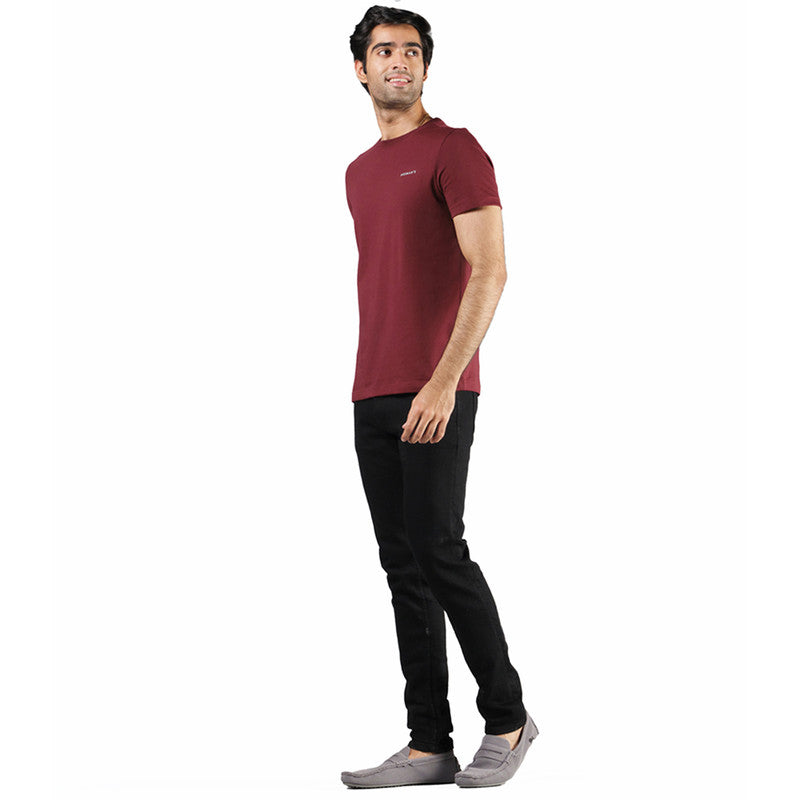 Neeman's Organic Cotton T-Shirt for Men | Maroon | Crew Neck