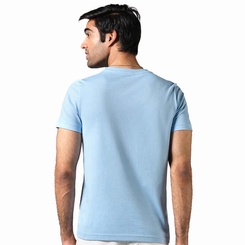 Neeman's Organic Cotton T-Shirt for Men | Easy Blue | Crew Neck