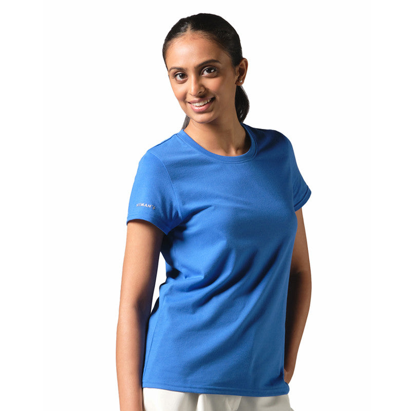 Neeman's Royal Blue T-Shirt for Women | Organic Cotton