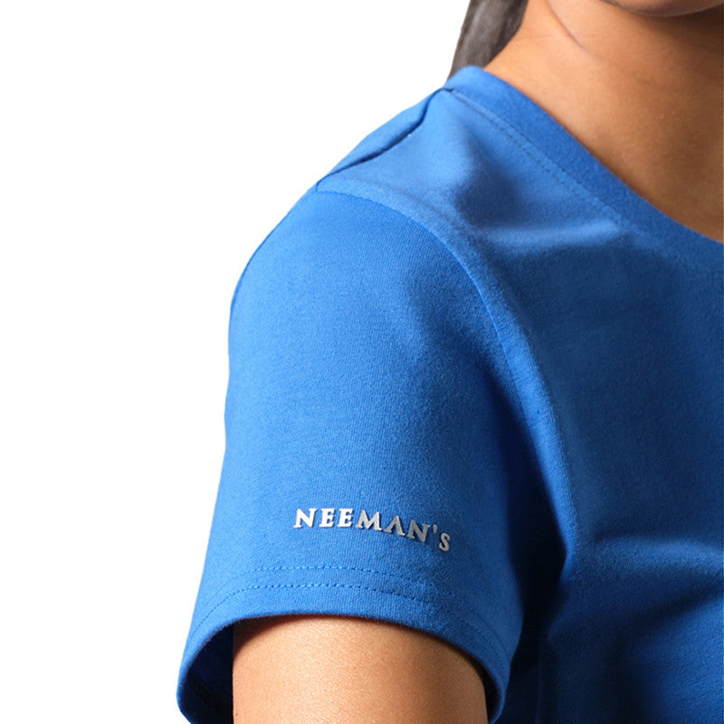 Neeman's Royal Blue T-Shirt for Women | Organic Cotton