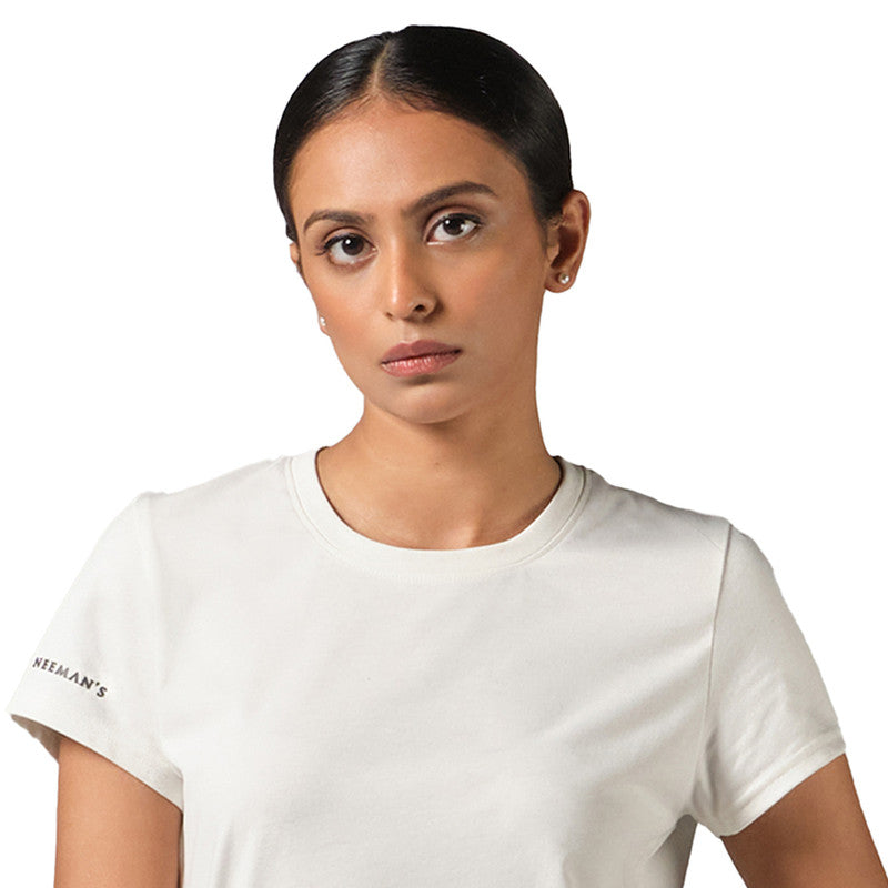 Neeman's Classic Crew T-Shirt for Women | Ivory | Organic Cotton