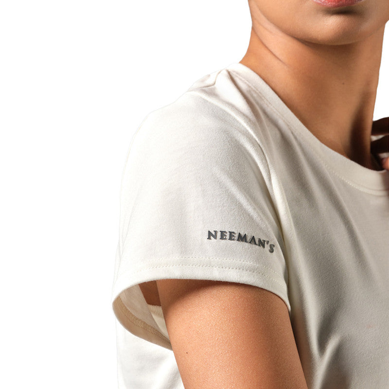 Neeman's Classic Crew T-Shirt for Women | Ivory | Organic Cotton