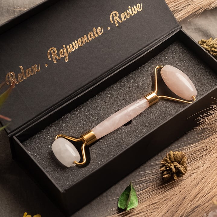 Zen Crystals Natural Rose Quartz Roller