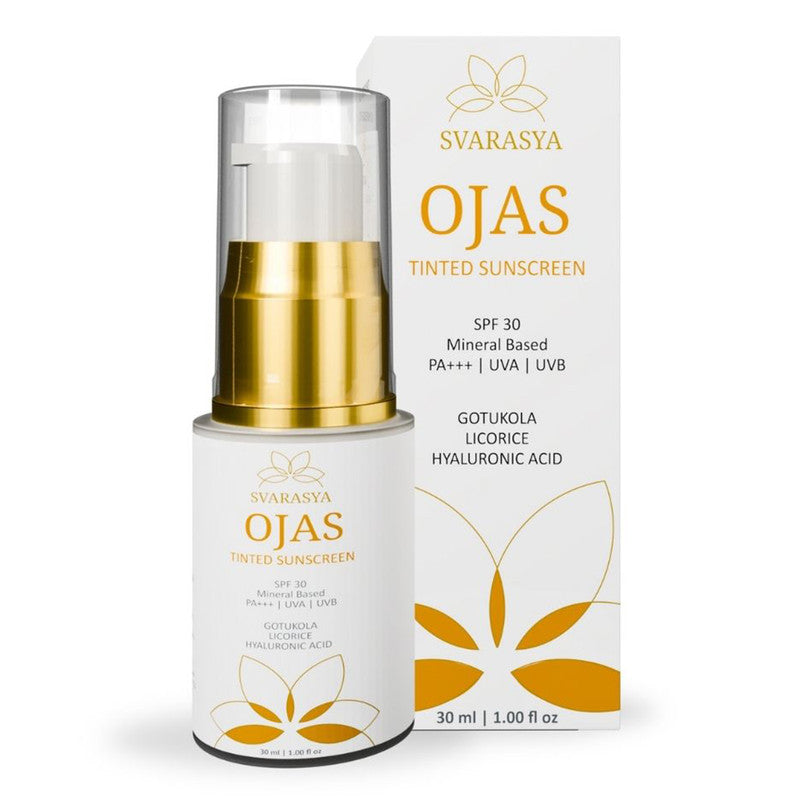 Ojas - SPF-30 PA+++ | Tinted Sunscreen For Flawless Sun Protection | 30 Ml