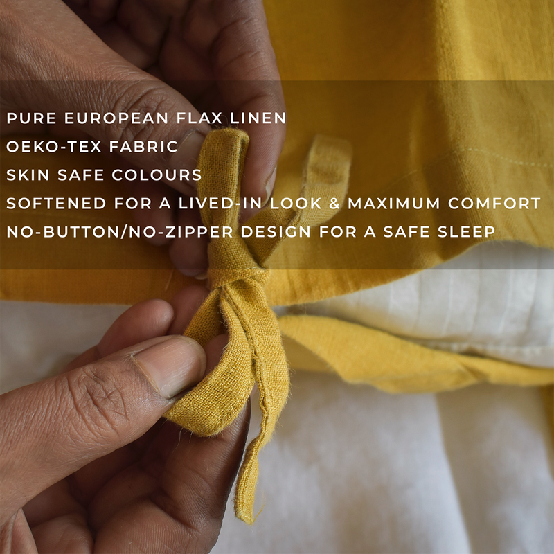 Linen Duvet Cover | Eldora Yellow