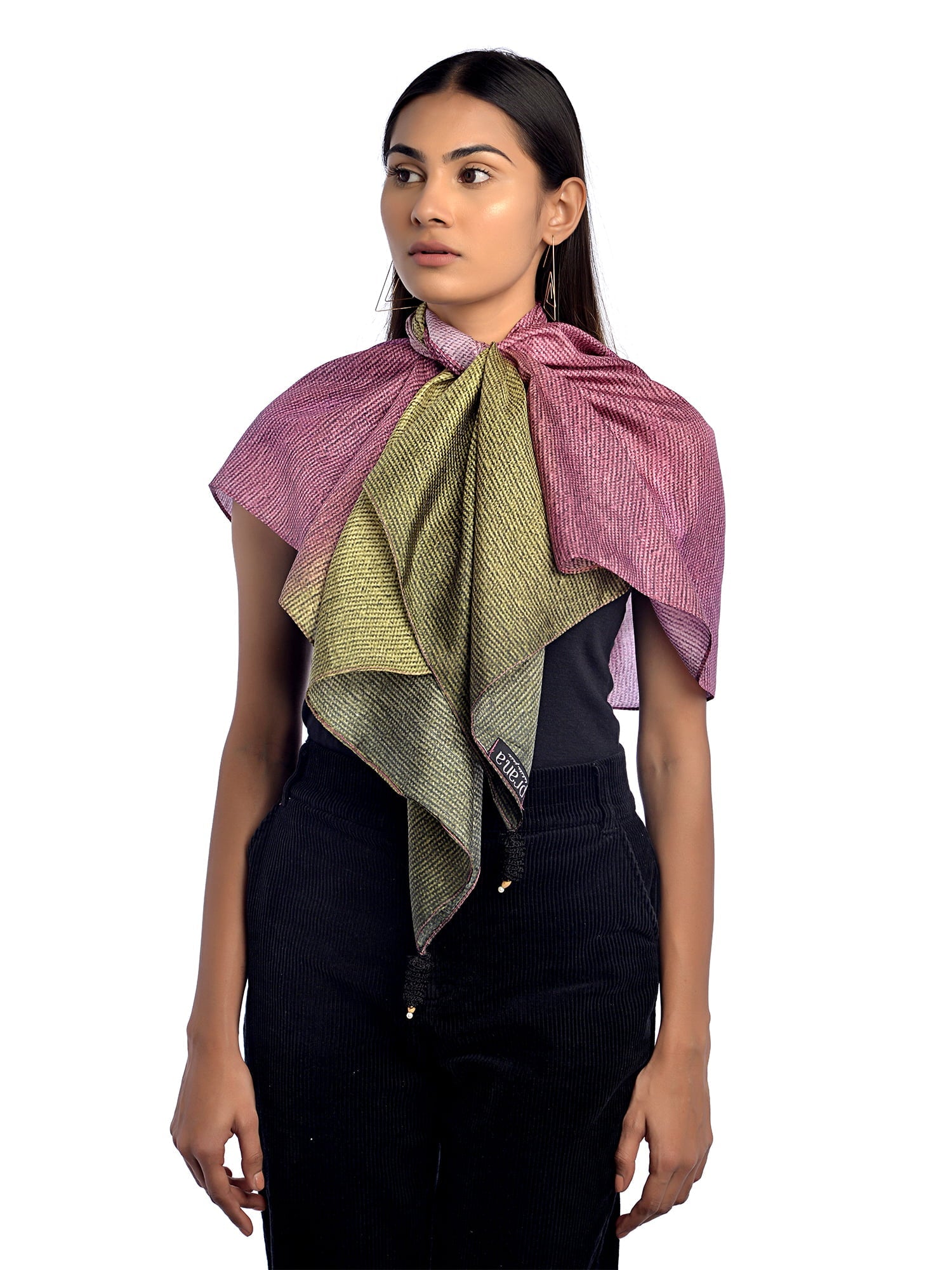 pure silk long scarf-PINK GUAVA (Copy) - House Of Prana