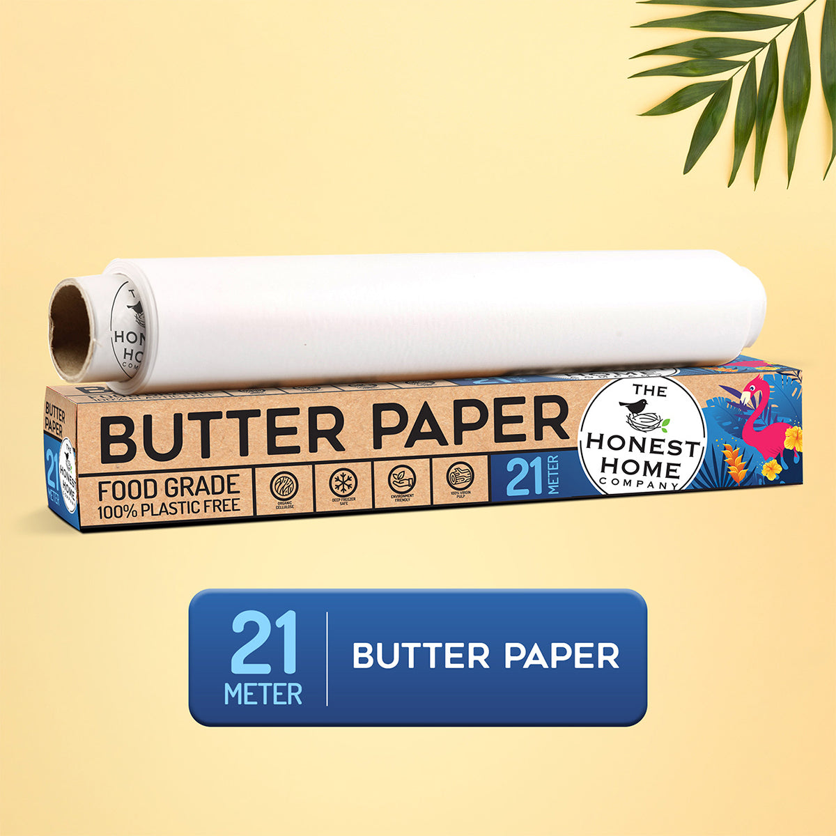 Butter Paper Roll | Microwave Safe & Deep-Freezer Use | 21 m