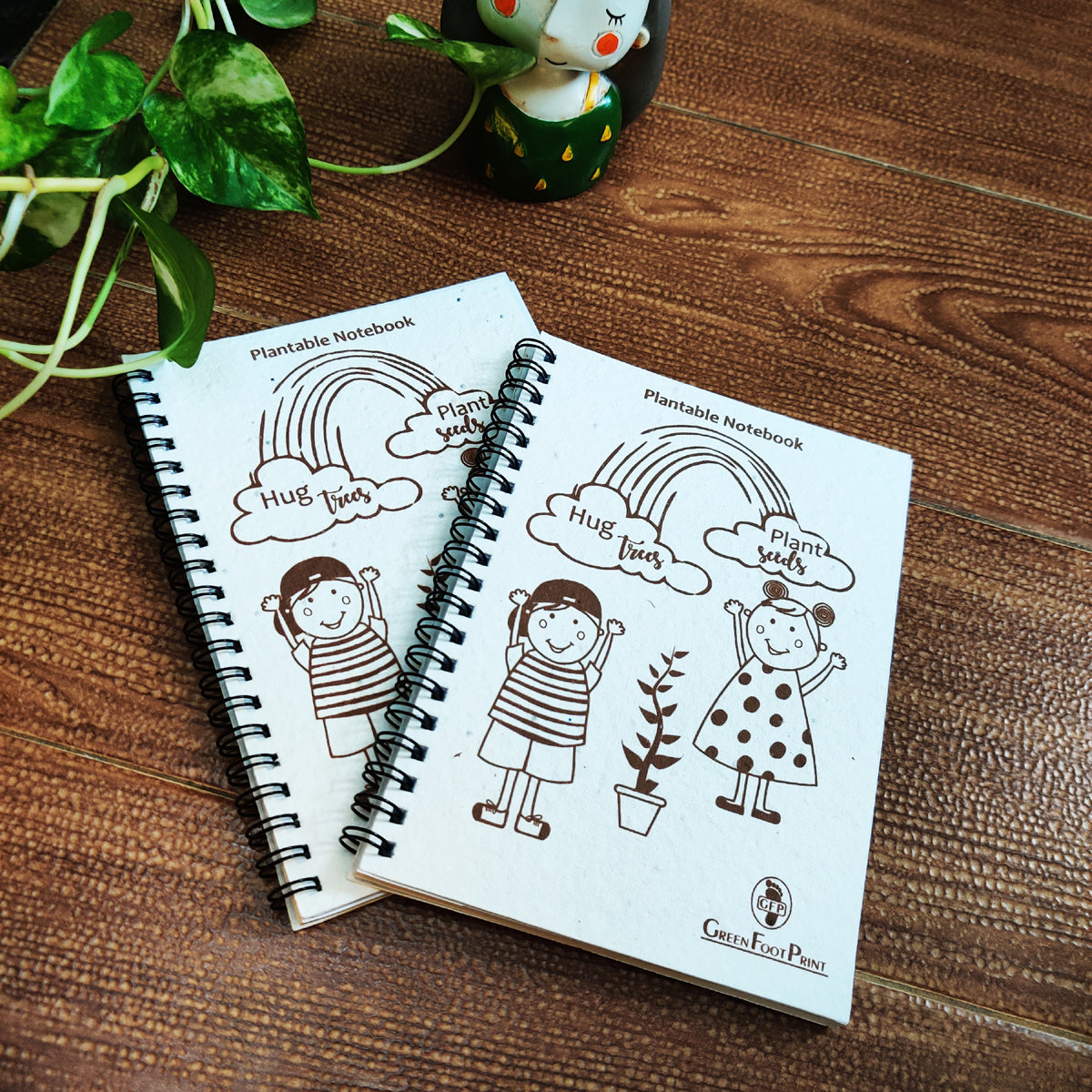 Plantable Notebooks With Seed Paper Cover | Pack of 2