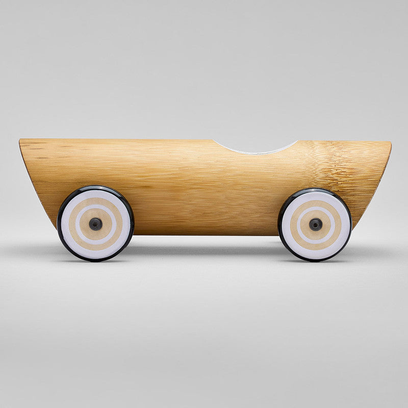 Vintage Toy Car | Bamboo | Natural | 1 Vintage Toy Car & 1 Peg Doll