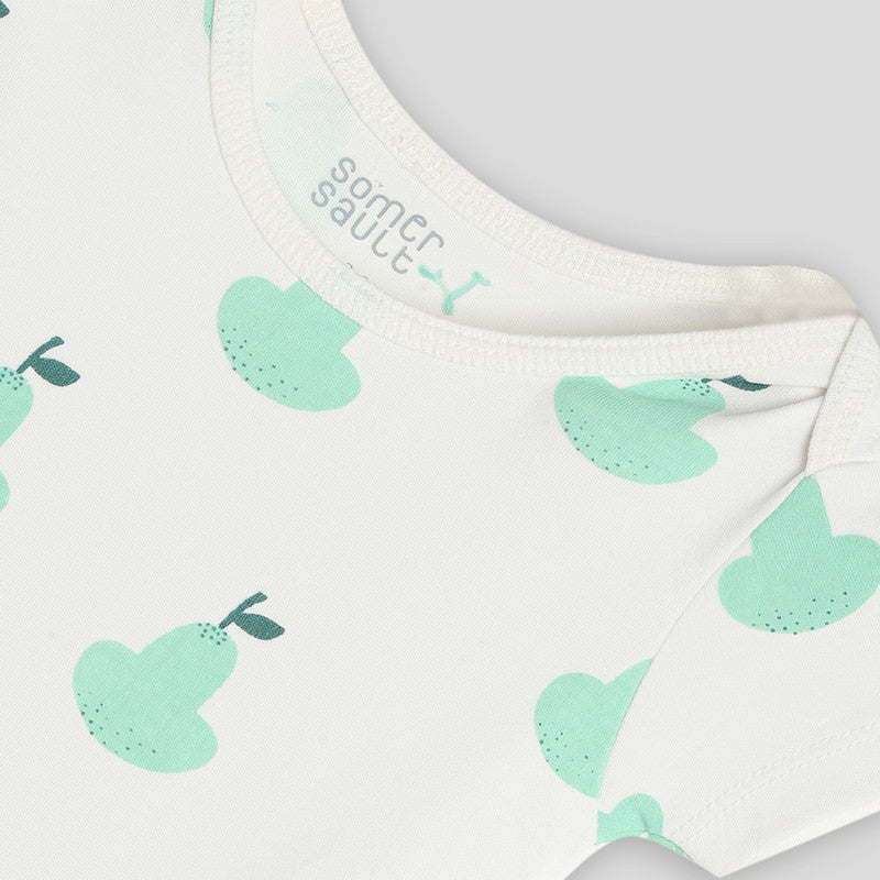 Cotton Bodysuit For Baby | Happy Pear | Ecru