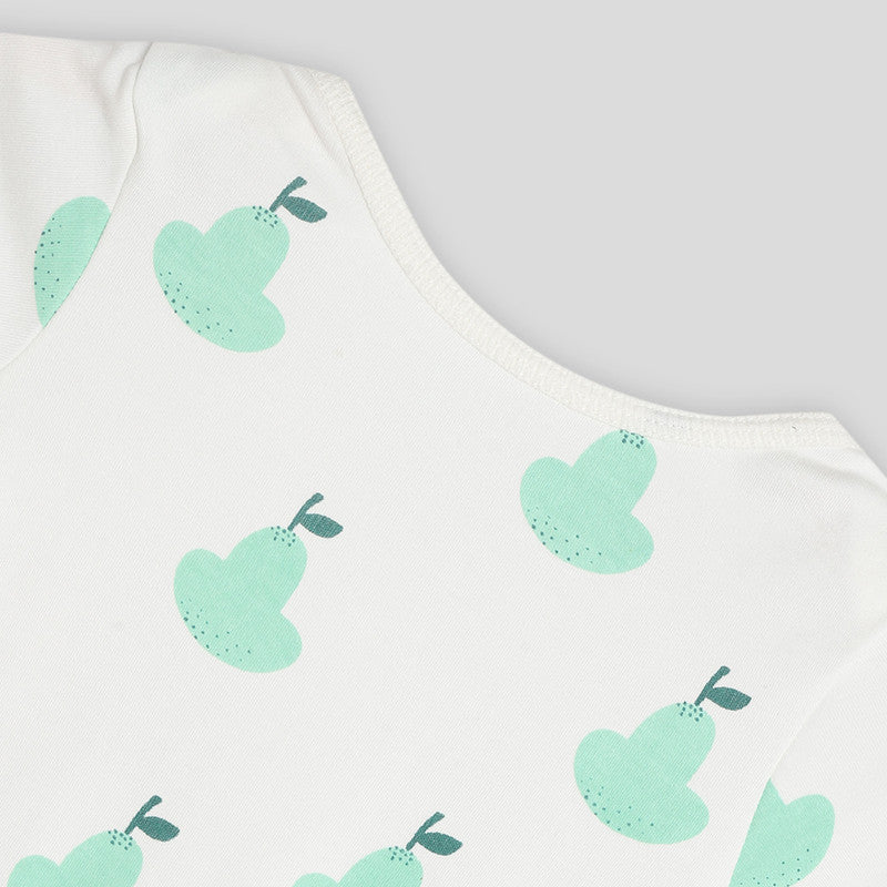 Cotton Bodysuit For Baby | Happy Pear | Ecru