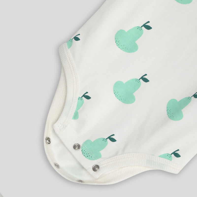 Cotton Bodysuit For Baby | Happy Pear | Ecru