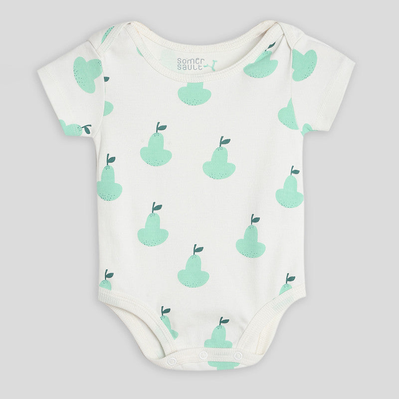 Cotton Bodysuit For Baby | Happy Pear | Ecru