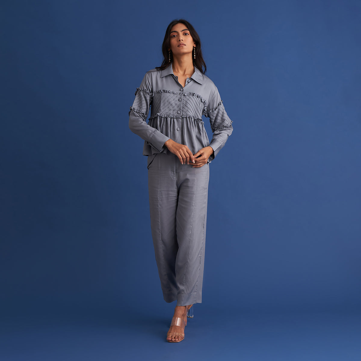 Co Ord Set for Women | Tencel Modal | Grey