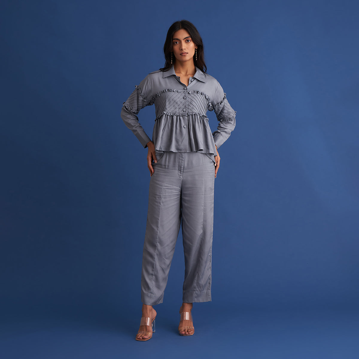 Co Ord Set for Women | Tencel Modal | Grey