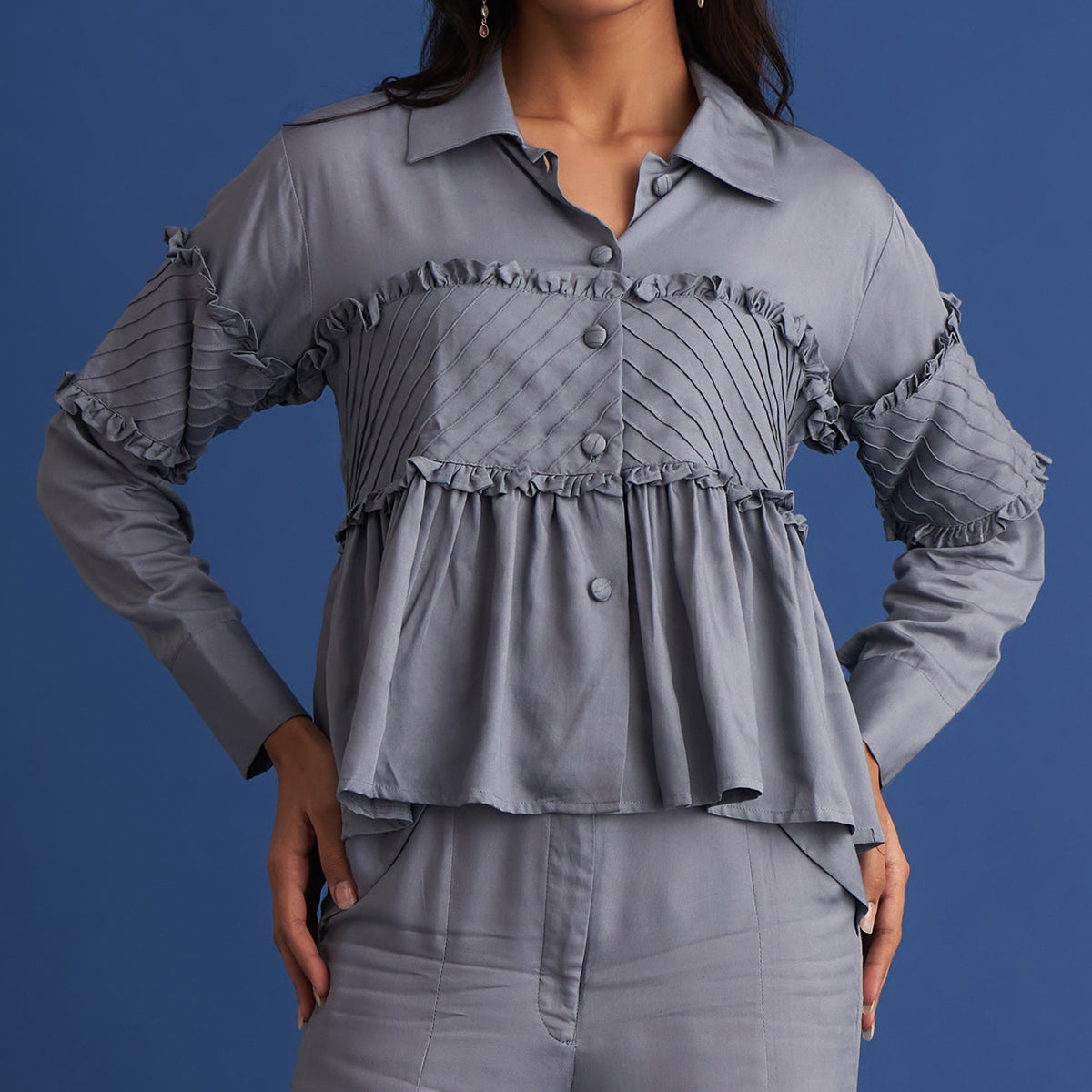 Co Ord Set for Women | Tencel Modal | Grey