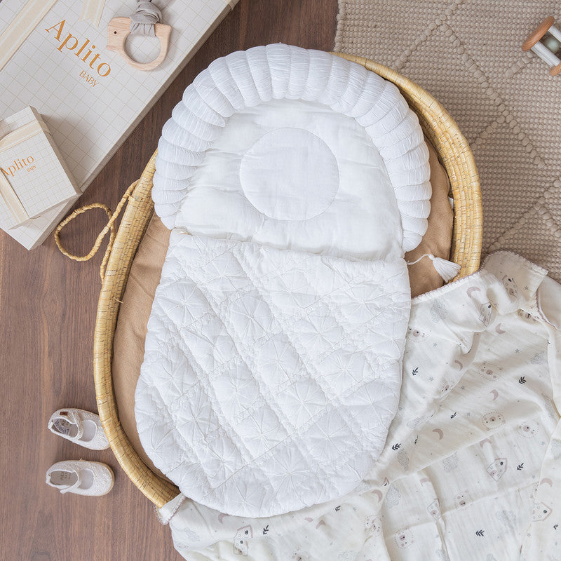 Cotton Baby Sleeping Bag | Comfort Cloud | Off-White