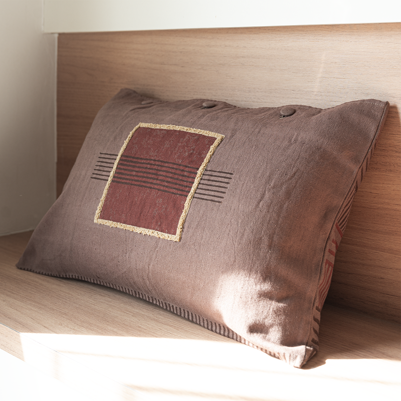 Kala Cotton Cushion Cover | Mudslide | 36 x 56 cm