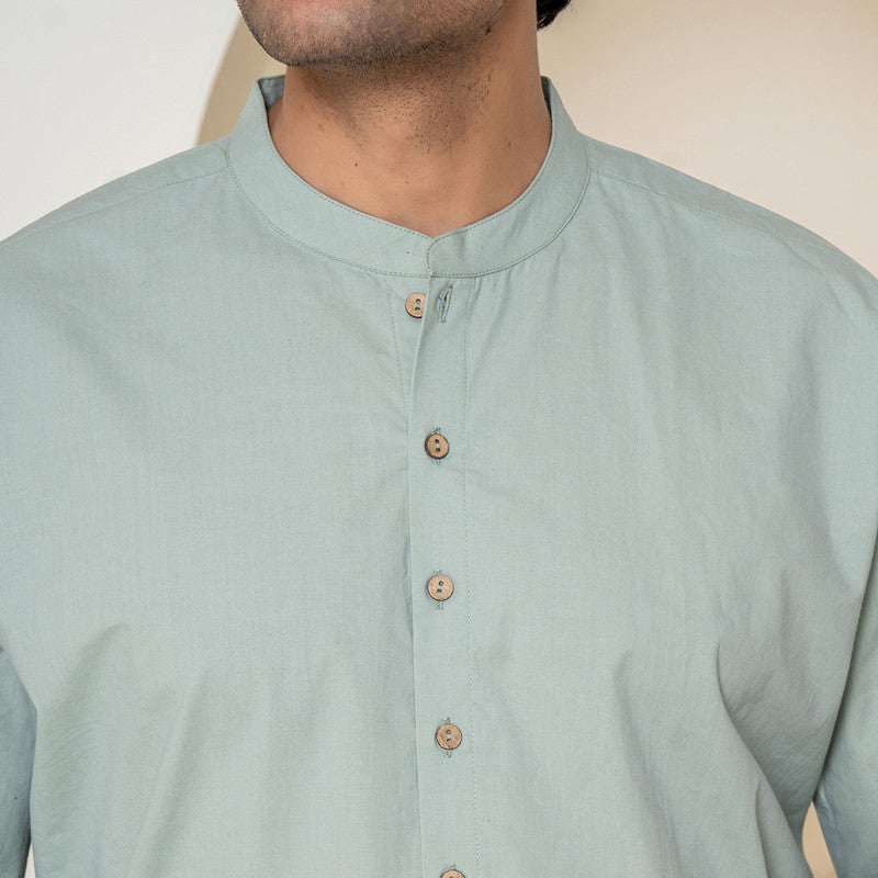 Organic Cotton Men's Sleepwear Set | Green | Azo-Free Dyed