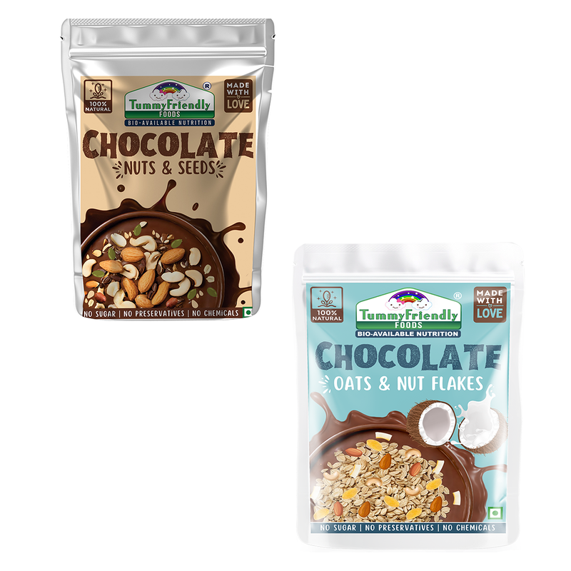 Mix Seeds | Chocolate, Oats, Nuts Flakes & Seeds Mix | Pack of 2