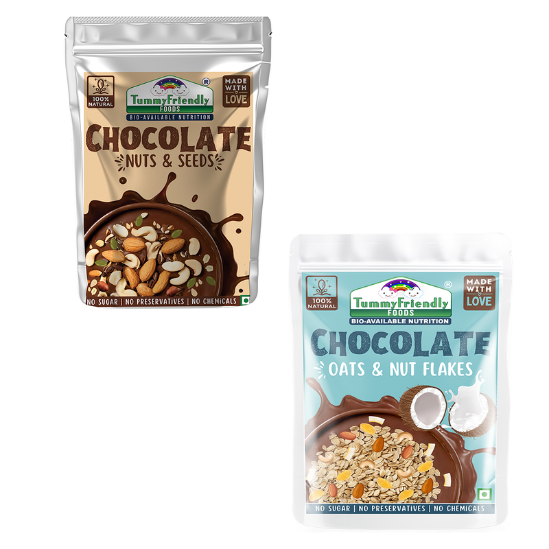 Healthy Snacks | Chocolate Oats, Nuts & Seeds Mix |200 G