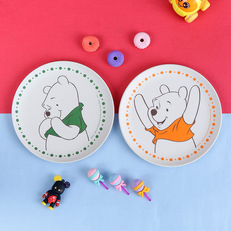 Bamboo Plate For Kids | Winnie The Poooh | Set Of 2