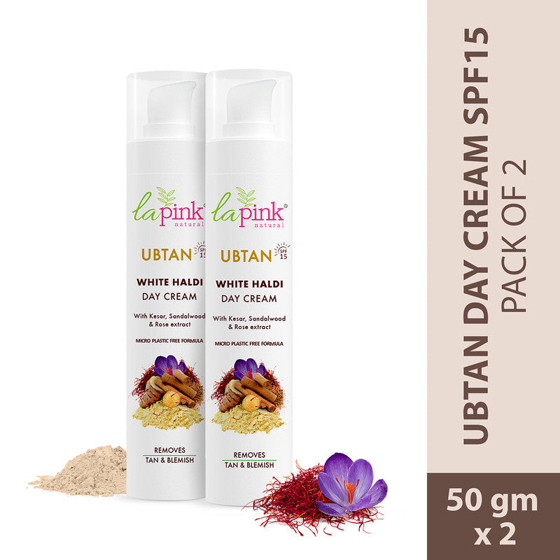 Ubtan Day Cream | Kesar & Sandalwood | Blemish, Pigmentation, Dark Spot | 50 g | Set Of 2