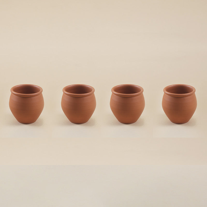 Terracotta Kulhad Cup | Set of 4