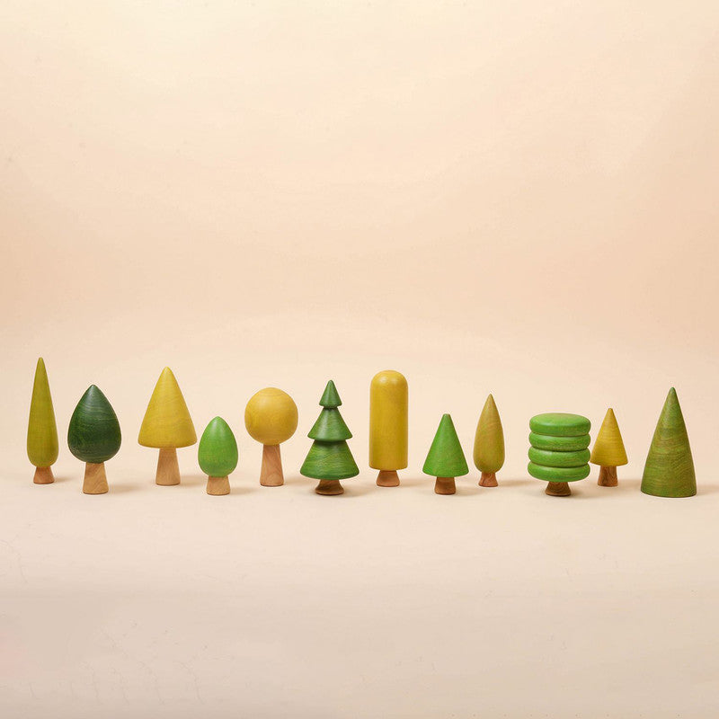 Wooden Toys for Kids | Forest Trees Full Set | Set of 12