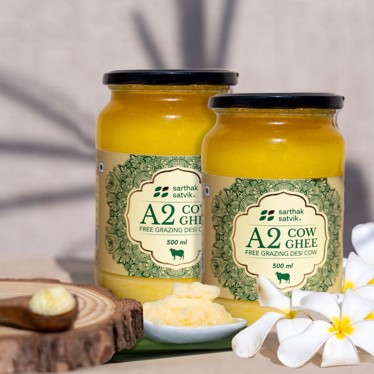 A2 Desi Cow Ghee - 500 ml + 500 ml