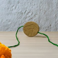 Abstract Affection Big Circle Eco-Friendly Rakhi with Free Roli & Seeds!