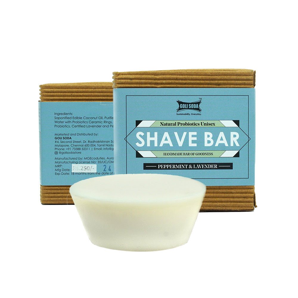 All Natural Probiotics Shave Bar- 90g (Pack of 2)