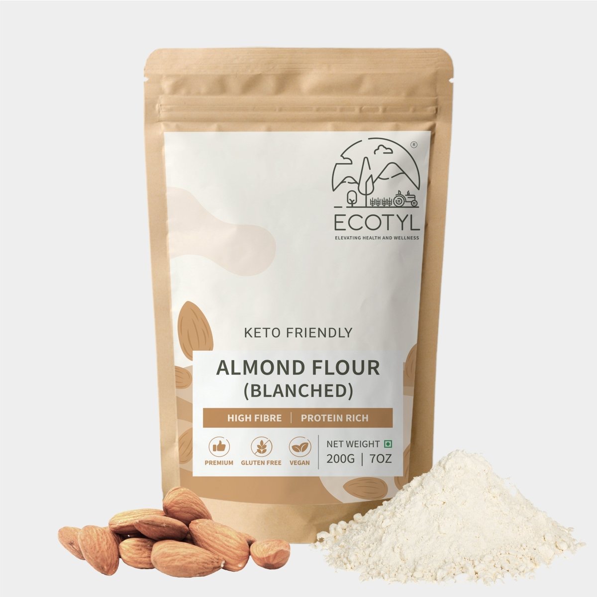 Almond Flour (Blanched) | Gluten Free | Keto Friendly | 200g