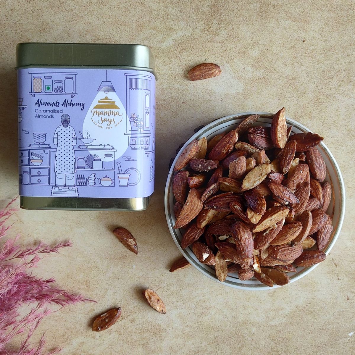 Caramelized Almonds (Almonds Alchemy) 100gms