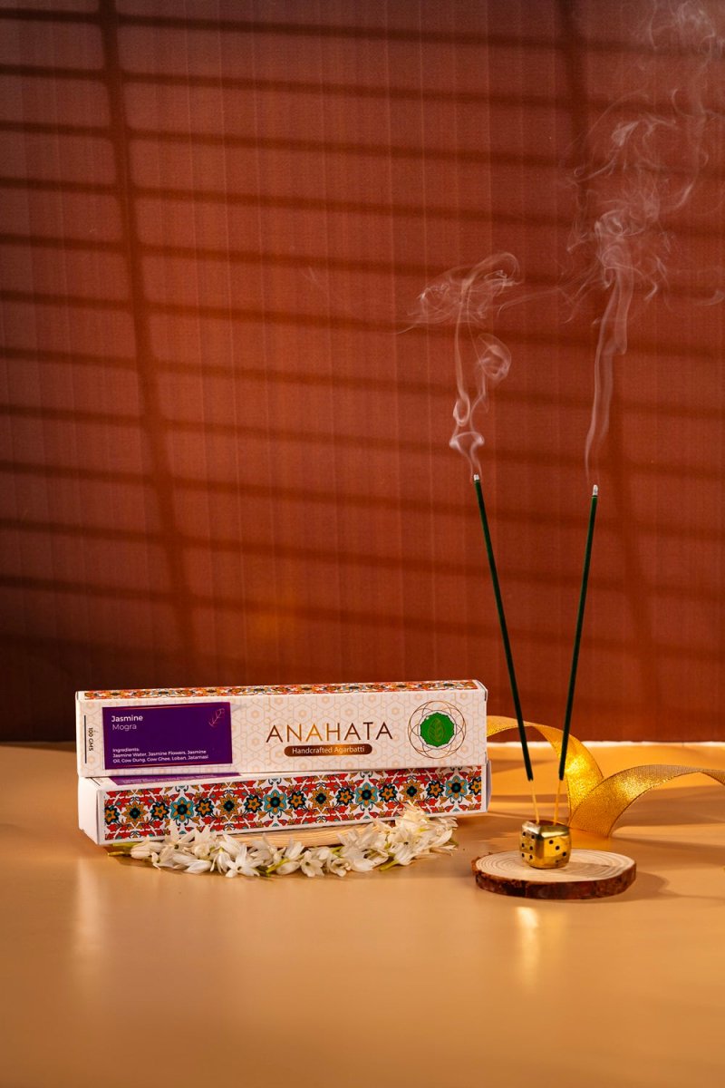 Organic Hand Rolled Jasmine Agarbatti Incense Sticks