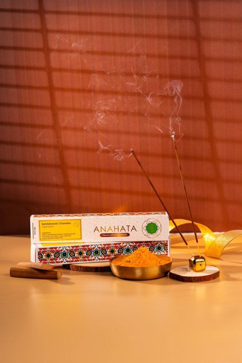 Organic Hand-Rolled Sandalwood Agarbatti Incense Sticks