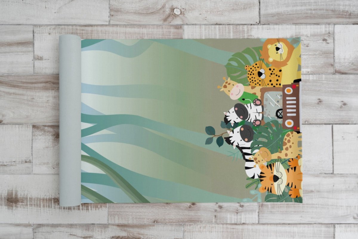 Animal Safari Kids Yoga Mat