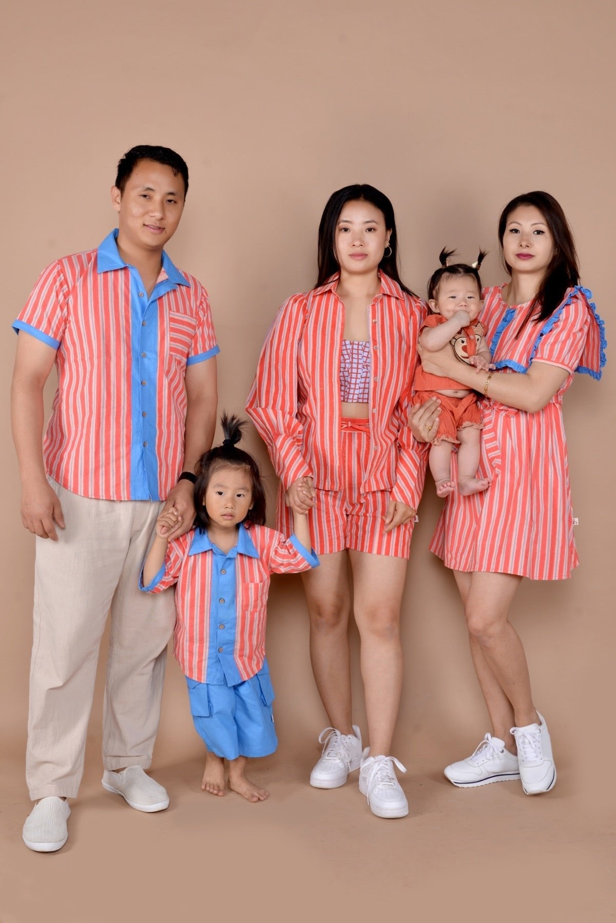 Anna 3 Pc Handloom Cotton Shirts Set With Bustier