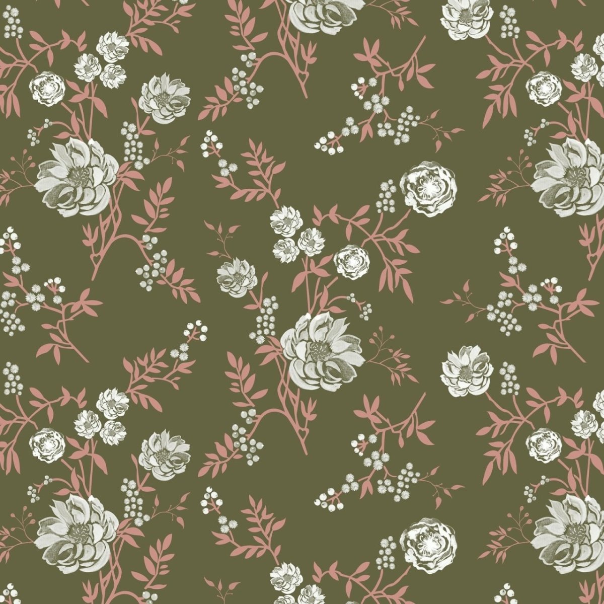 Antimicrobial 100% Cotton Dusty Floral Bedsheet Set