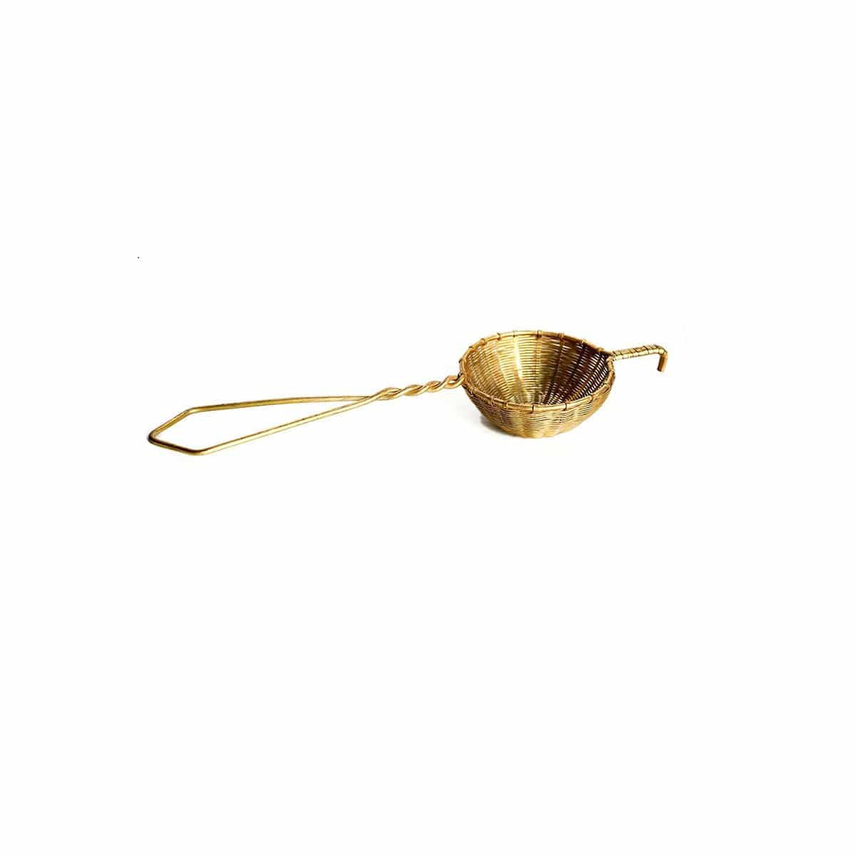 Antique Brass Tea Strainer - Adele