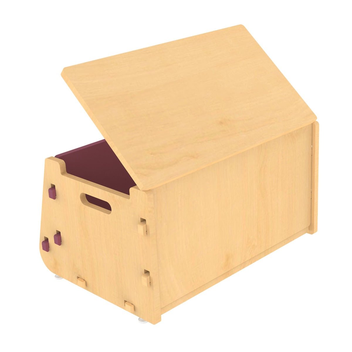 Aqua Plum | Wooden Toy Chest